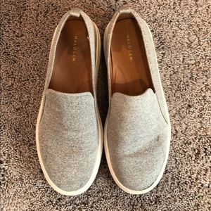 Halogen Baylee Gray Canvas Platform Shoes 6 1/2 M